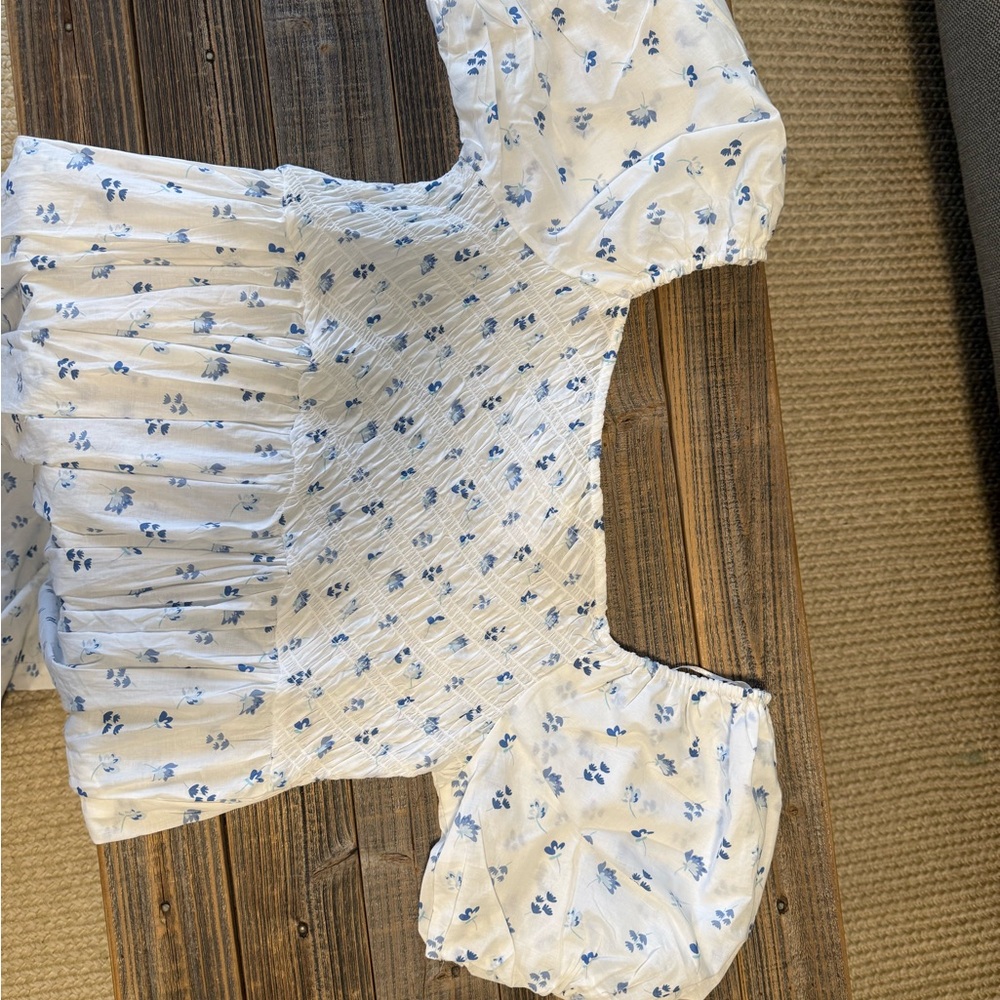 NWT Simply Southern Smocked Maxi Dress with Short Puffed Sleeves - XL - Picture 4 of 7